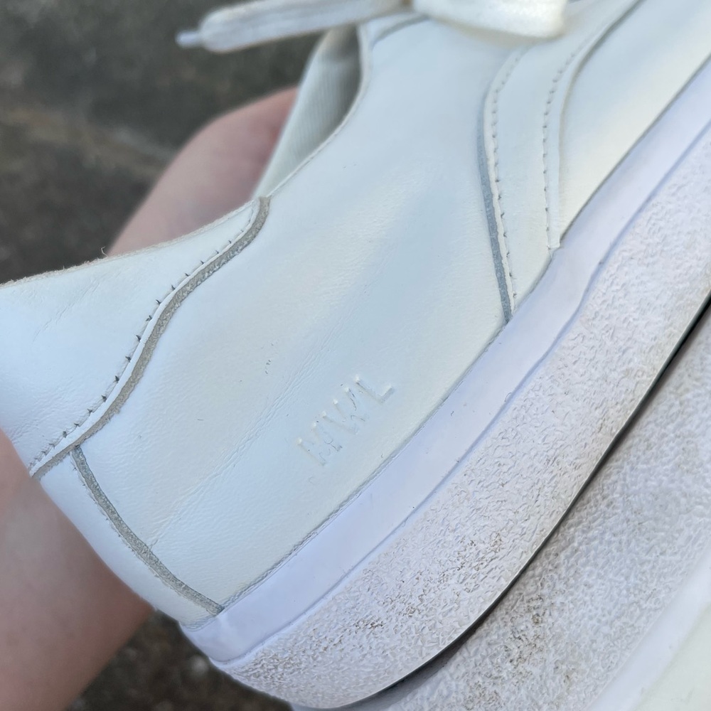 Madewell sidewalk low top sneakers white leather size 10 - Picture 7 of 10